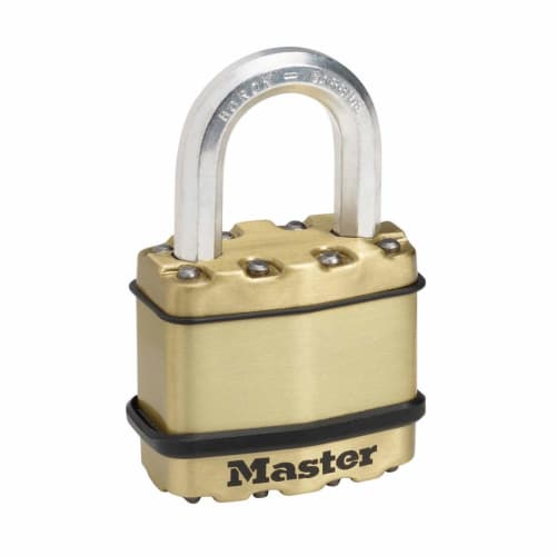 Master Lock Magnum M1BEURD Padlock, Keyed, Professional Grade, Rustproof, Outdoor, High Security, 45mm Body Width, 24mm Lifting Height Inner Diameter