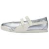 Turino 2 Ballett-Stil Bequeme Passform Mary Jane Schuhe Damenschuhe Silber Weiß 409080-01