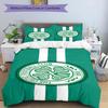 Celtic Football Club Crest Printed Pattern Duvet Cover Set – Includes 1 Duvet Cover and 2 Matching Pillowcases Bedroom Decor Christmas Gifts