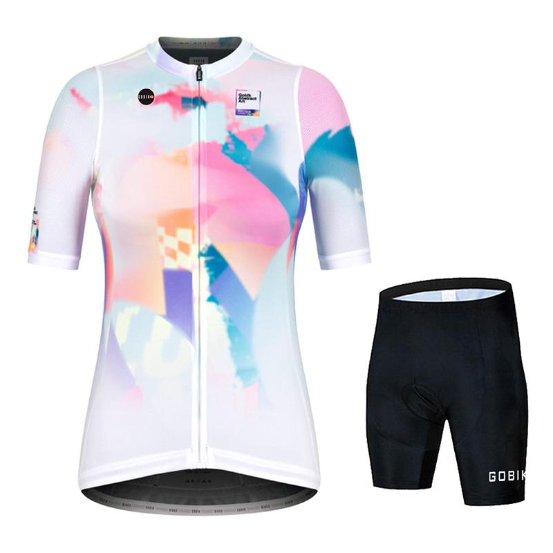 Womens Cycling Jersey Bib Shorts Sets Wear Racing Bike Clothing Kits Feminino Bicycle Clothes Suits Riding 2026 Summer Breathable Cycling Suit Set