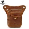 Humerpaul Men Leather Waist Bag Multifunctional Shoulder Bag