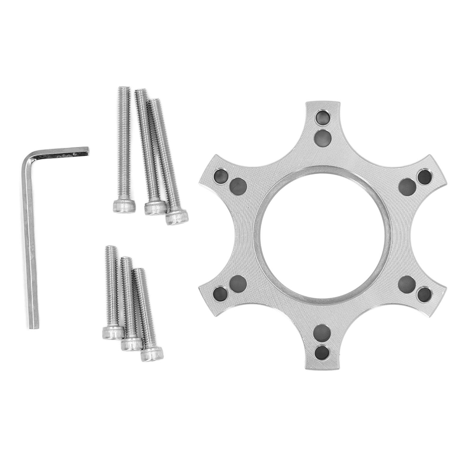 

70mm Gaming Wheel Adapter Base Steering Wheel Mount Block Racing Wheel Riser Block for Thrustmaster срібний