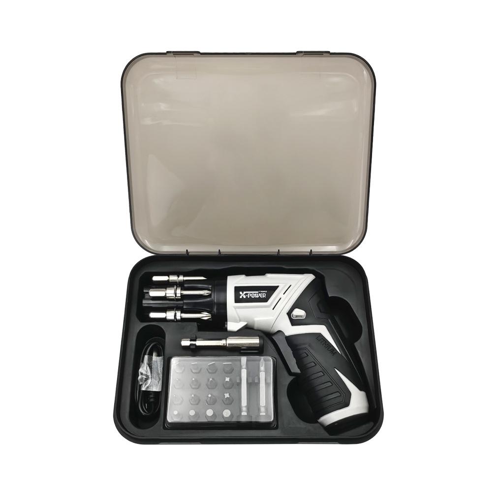 

Электрическая отвертка с аккумулятором 3,6 В, интерфейсом Type-C и прямой пистолетной рукояткой