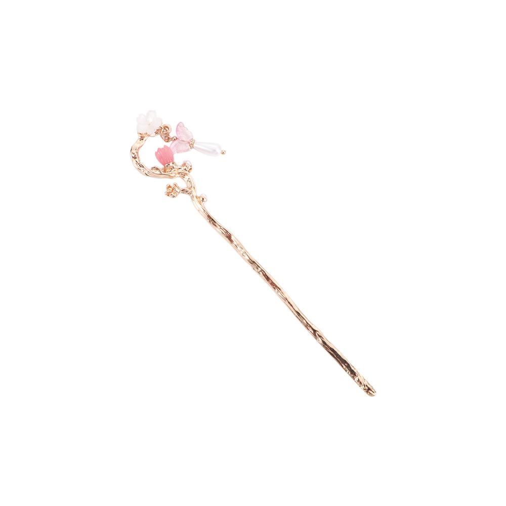 Vintage Headwear Tassel Pearl Bridal For Girls Hair Clip Korean Hanfu Hairpins Women Hair Sticks Chinese Hair Fork