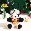 Cute Christmas Plush Bear Pendant Snowman Panda Stuffed Toys Bag Pendant Sweater Creative Car Key Ring Gifts