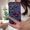 Retro Oil Painting Style Cherry Case For Samsung Galaxy A57 A37 A17 A56 A36 A26 A16 A55 A35 A25 A15 A54 5G S21 FE S22 S23 S24 Plus S25 Edge S26 Ultra