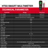Weytoll HT93 Digital Multimeter Voltage Tester 2000 Counts Volt Meter Ohmmeter Auto-Ranging Accurately Measures AC/DC Voltage Resistance with