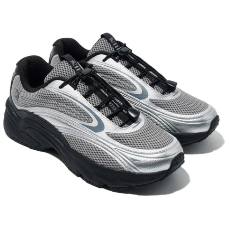 FILA Pantera 99/25 Trendy Sports Liquid Silver Durable Low-Top Lifestyle Casual Shoes Unisex sneaker Black 1RM02946H010