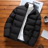 Parka Jacket Men Autumn Winter Cotton Padded Warm Thickened Man Fashion Stand Collar Clothing Puffer Coats Youth