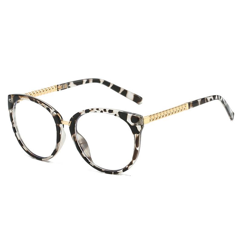 Xiaoxiangfeng twist cat frame glasses frame female plain artifact myopia can be matched with degree square round face frame