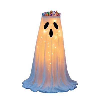Halloween Decorations - Halloween Specter Candy Bowl Stand Decoration with LED Lights - Enchanting Specter Candy Holder for Front Door Porch Outdoor