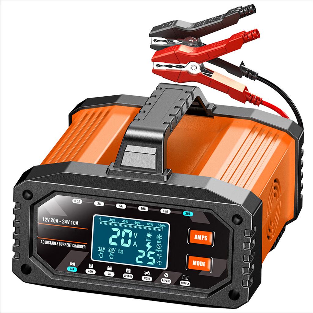 12V 20A   24V 10A Battery Charger, Intelligent Trickle Charger, Car Battery Charger Automatic Battery Maintainer