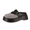 Thick-bottomed Bag Head Slippers Women's 2025 New Summer Fashion Outer Wear One-pedal Woven Hollow Breathable Half Slippers