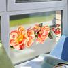 Selbstklebende Rosen Wandaufkleber Wiederverwendbare Statische Glasaufkleber Klebefrei Wasserdicht Feuchtigkeitsbeständig Fensteraufkleber für Wohnzimmer Schlafzimmer Heimdekoration