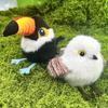 Yousheng 2Pcs Imitation Bird Toy Realistic Birdsong Cat Toy with Flapping Wings Rechargeable Touch Activated Interactive Chirping Plush Bird Toy