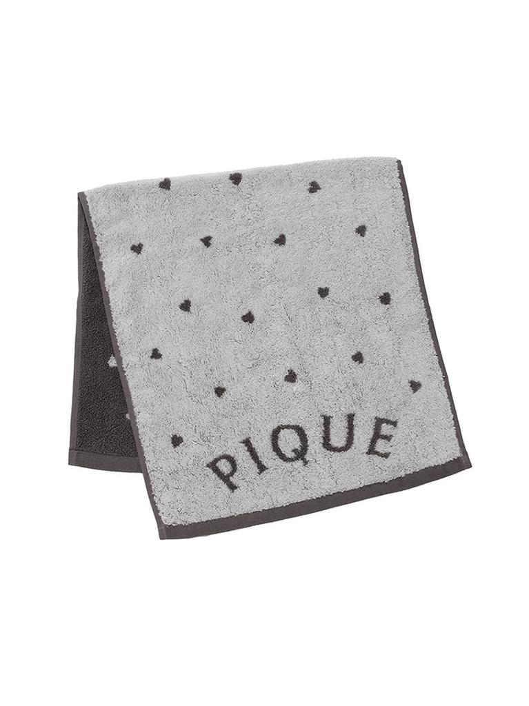 Gelato Pique Heart Logo JQD Face Towel PWGG254568GRYF