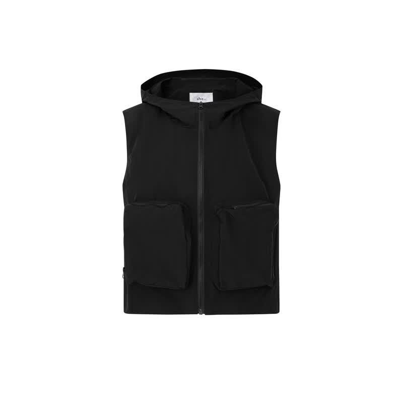 

Elva Island Summer Hooded Retro Solid Vest L