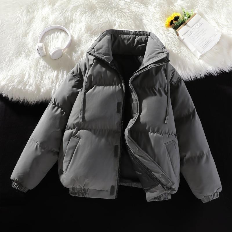 Large Size Stand-up Neck Padded Clothes for Men and Women, Winter Down Padded Jackets, Thickened Couple Models, Loose Padded Clothes for Men