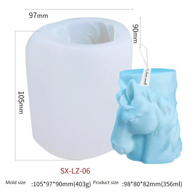 

Силиконовая форма для свечей «сделай сам», Лось, Медведь, Волк, Лошадь, ароматические свечи, форма для мыла из смолы, форма для мороженого, подарок, домашний декор Horse