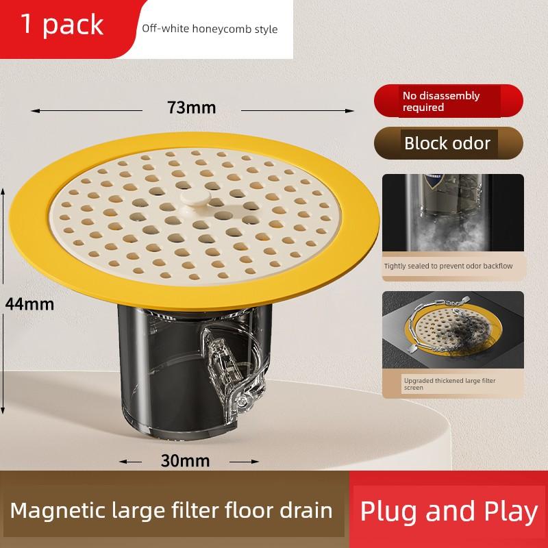 Floor Drain Deodorizer Cover, Universal for Bathrooms, Anti-Odor Device for Drains, Stainless Steel, Prevents Insects, Suitable for Kitchens