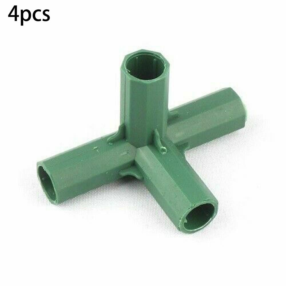 

Кронштейны-соединители Зеленые 16мм 4шт Садовое растение Вьющееся Тент Соединения Right-angle 4ways