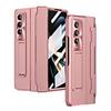Hårt pansar för Samsung Galaxy Z Fold 4 Fold3 5G Fodral Stöd Gångjärnsskydd Glasfilm Skydd