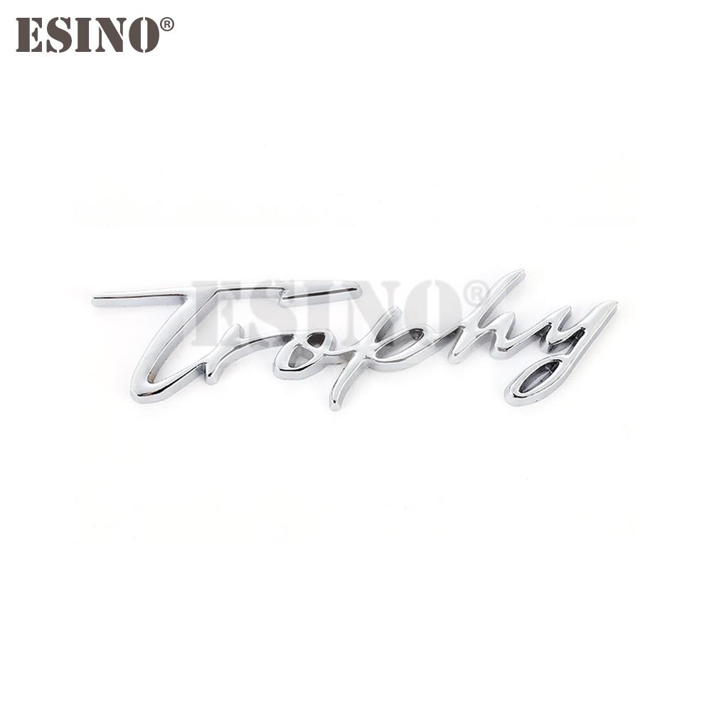 Car Styling Trophy Feder Rear Trunk Metal Chrome Zinc Alloy Emblem Badge Decal for Megane 2 3 4 RS Grandtourer GT MG6