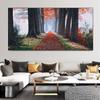 Sunrise Forest Obraz na plátně Moderní přírodní krajina Plakáty a obrazy Nástěnné umělecké obrazy do obývacího pokoje Home Decor Bez rámu