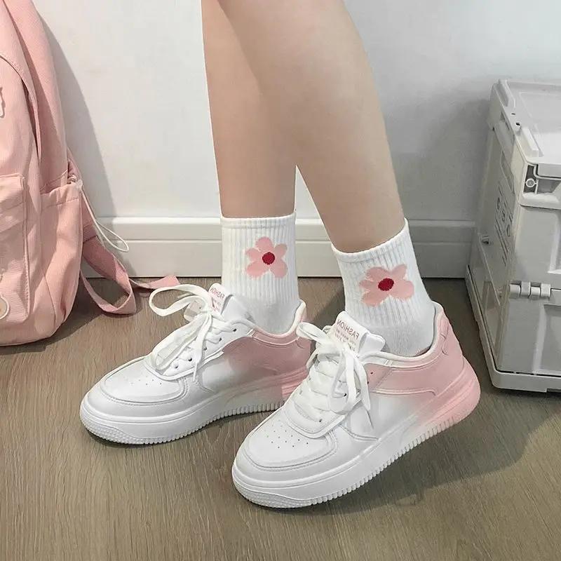 Fashion Spring Autumn High on Platform Casual Ladies Footwear Aesthetic Trends 2025 Walking Korean Comfortable and Elegant Women's Shoes