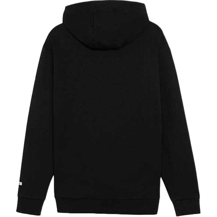 Puma Einfaches lässiges Sport-Strick-Sweatshirt mit Kapuze und halbem Reißverschluss für Herren, Sweatshirt Schwarz 681289-01