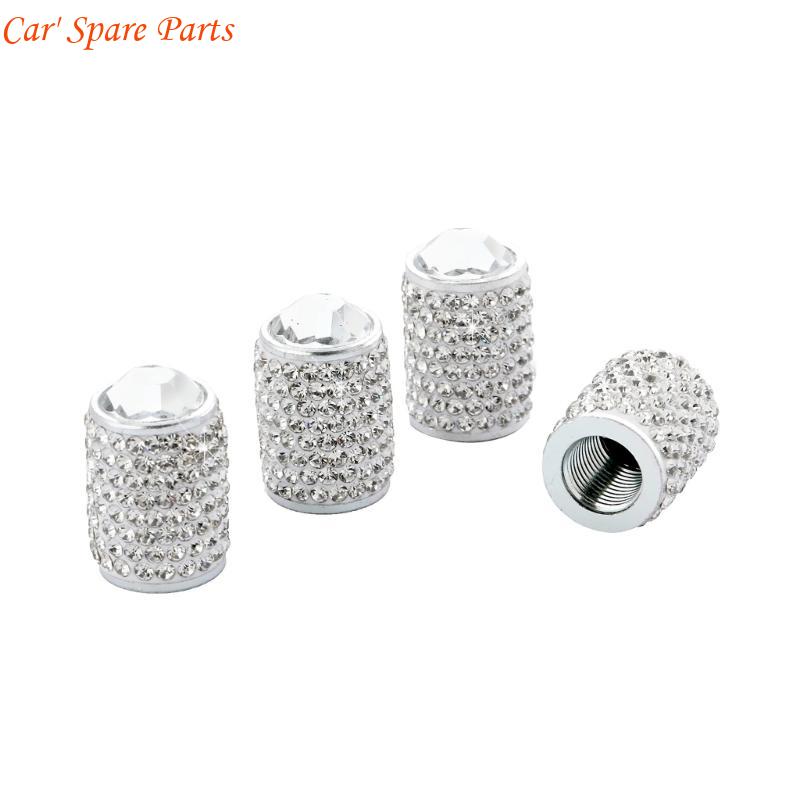 Y4UA General Twinkle Tire Valves Stem Caps Metal Tire Valves Stem Covers Dustproof Tire Caps Car Accessories for Car & Bikes