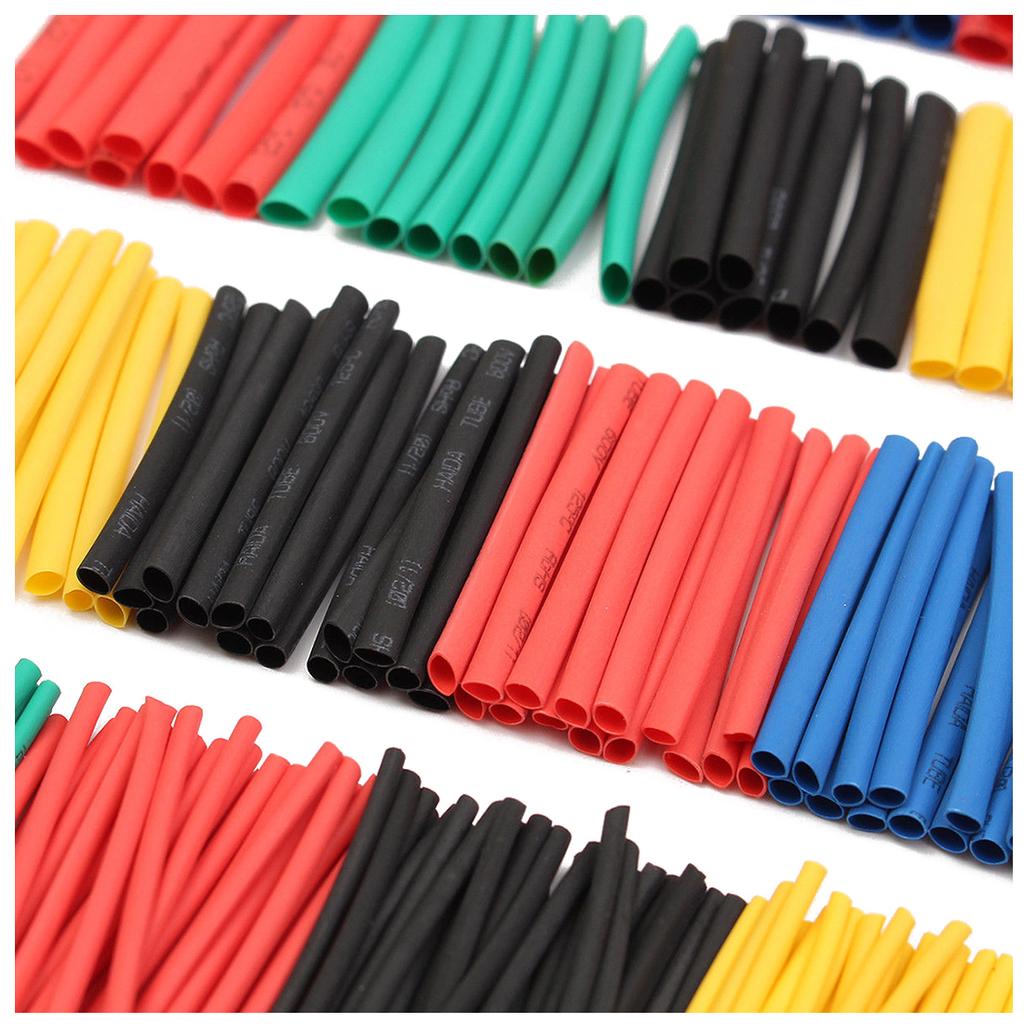 Negro Sleeving encogimiento del calor Varios Tamaños /& longitud de cable coche eléctrico o barco