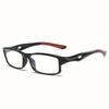 3PCS Sport Style Non-Prescription Reading Glasses Anti-Blue Light Rectangular Full Rim Eyewear PC Frame Material