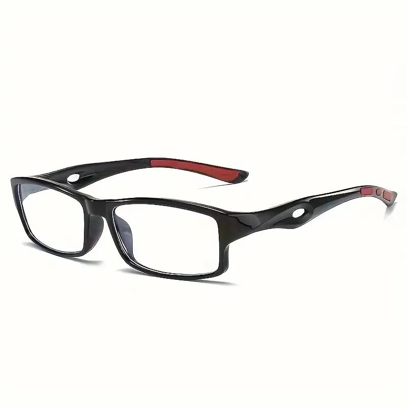 3PCS Sport Style Non-Prescription Reading Glasses Anti-Blue Light Rectangular Full Rim Eyewear PC Frame Material