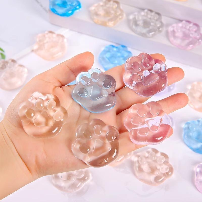 5-Pack Ice Cube Squeeze Toys - Colorful Mini Stress Relief Balls for Anxiety, Fidgeting & Sensory Sensitivity