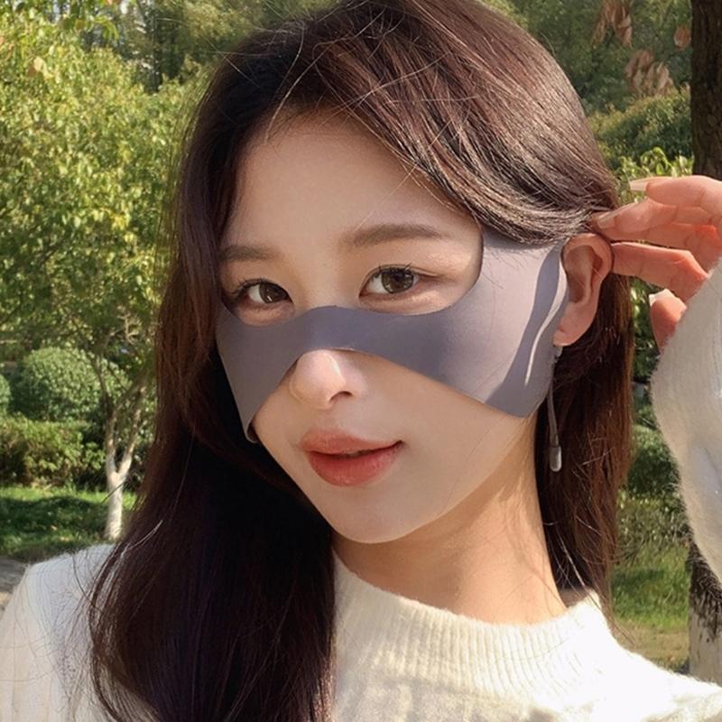 Face Care Mask Face Patches Under Eyes Golf Face Protection Breathable Fabric Gentle On Skin Washable