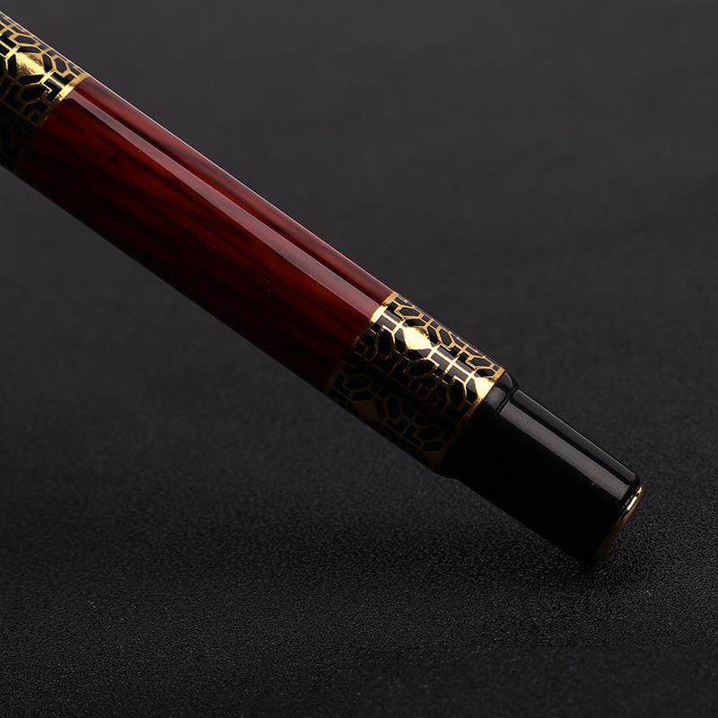 1pcs Classical Fountain Pen Wood Grain High-grade Business Pen Metal Signature Fountain Pen