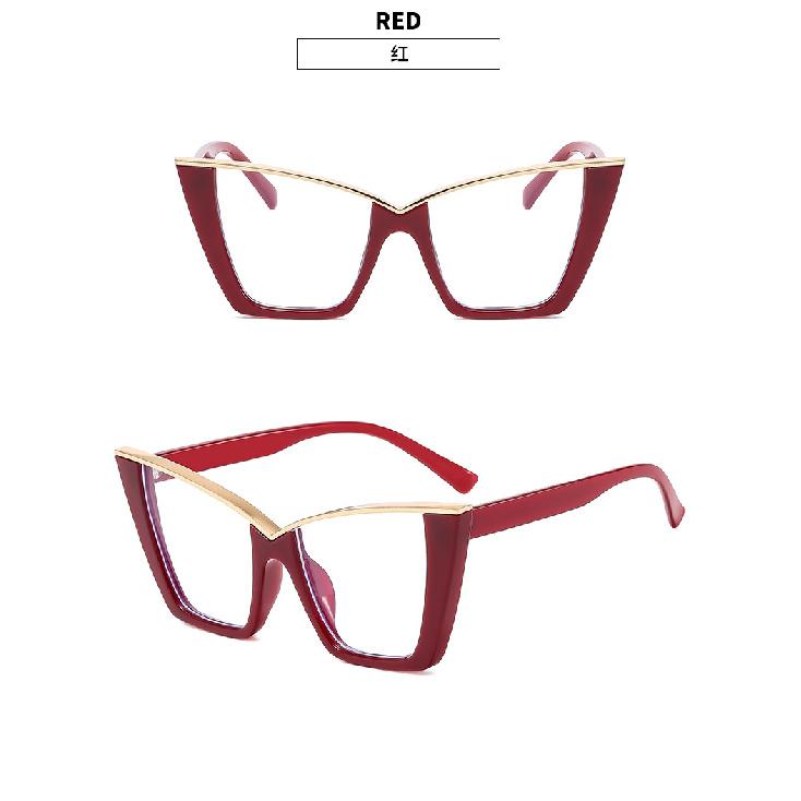Cat-eye large frame anti-blue light glasses 2024 eyeglass frames
