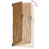 Garden Gate 85 X 200 Cm Corten Steel Grass Design