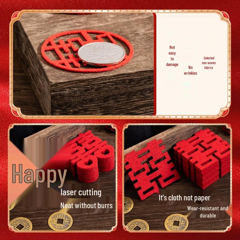 Vliesstoff Doppelglück Hochzeitsdekorationsset