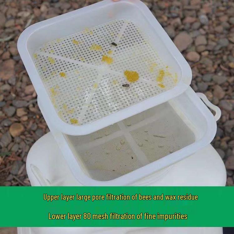 Premium Double-Layer Stainless Steel Honey Filter Sieve for Beekeeping
