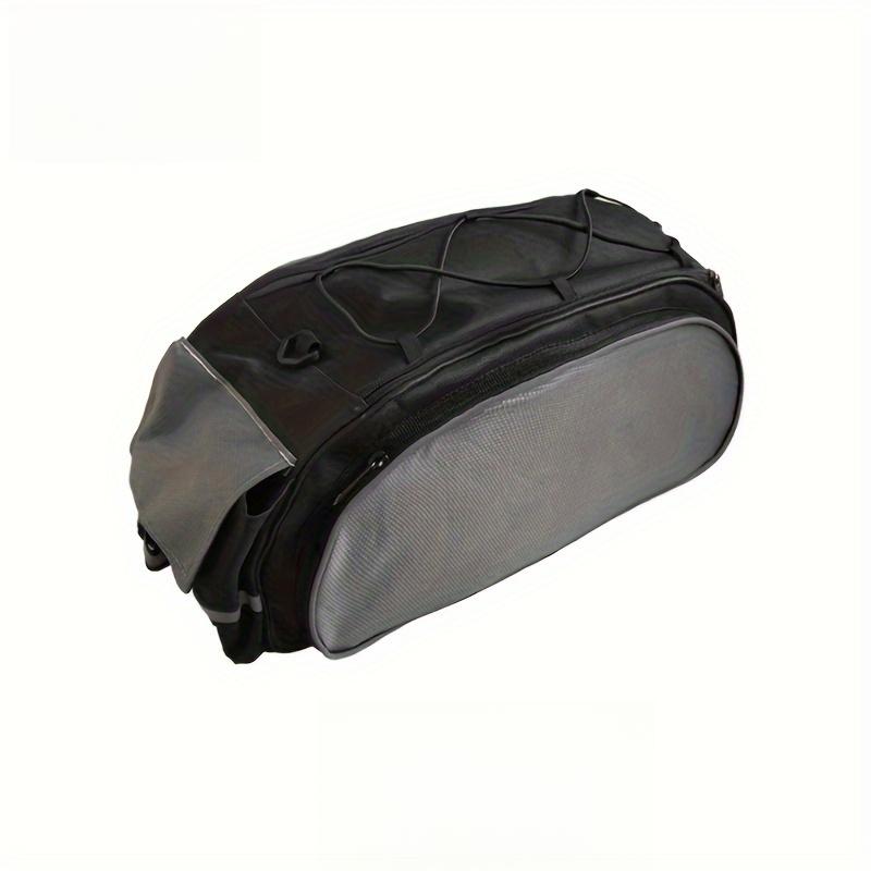 1pc Bike Bag Rear Rack Bag Universal Bike Seat Bag with Removable Shoulder Strap Large Capacity Bicycle Storage Bag