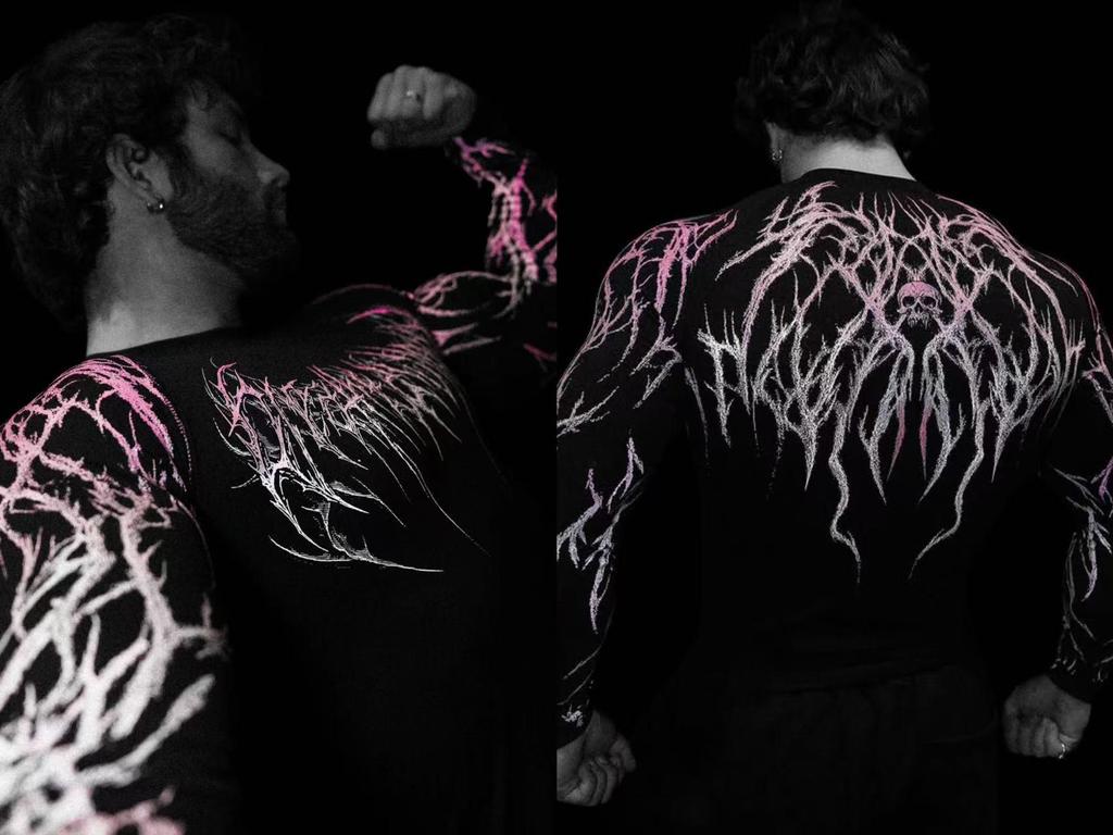 Breathedivinity 2025 Venom Fitness Schnelltrocknendes Unisex Langarm Kompressionsshirt