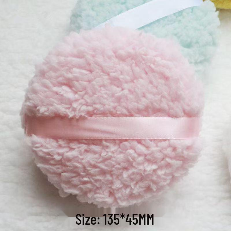 Large Nian Gao Fluff Setting Powder Cushion - Cotton Candy Flocked Powder Puff