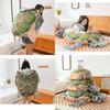 Almofada de Pelúcia Casco de Tartaruga Única e Adorável, Brinquedo de Pelúcia Vestível para Relaxamento Aconchegante