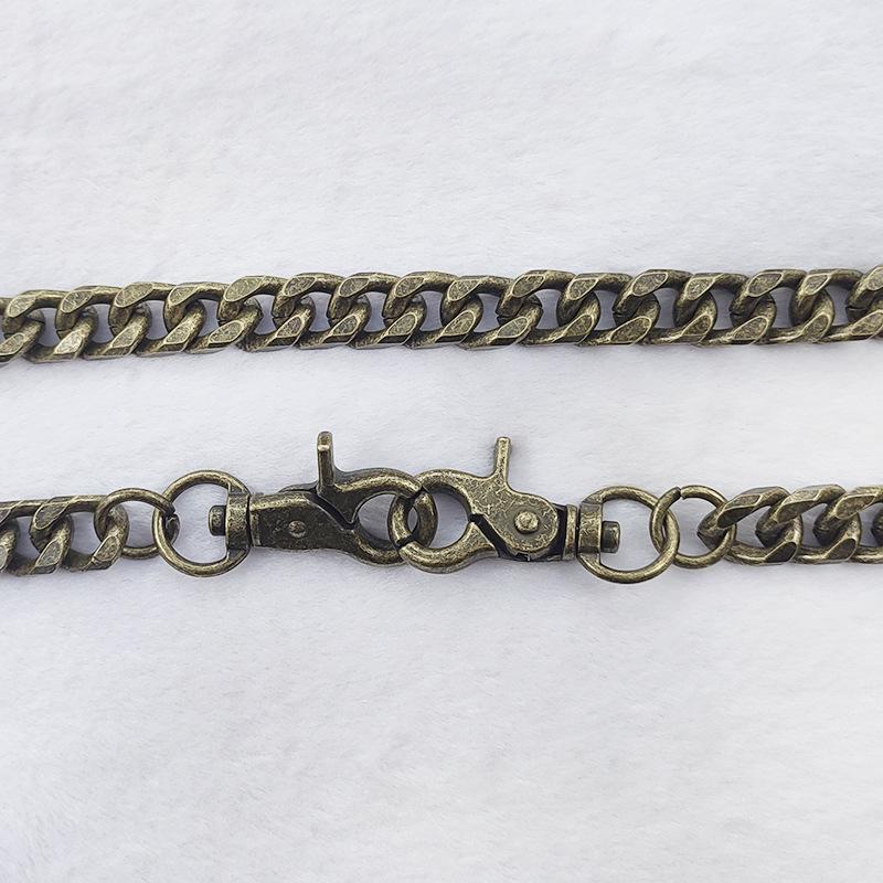 Men's Hip-Hop Punk Bronze Metal Jeans Waist Chain Pendant