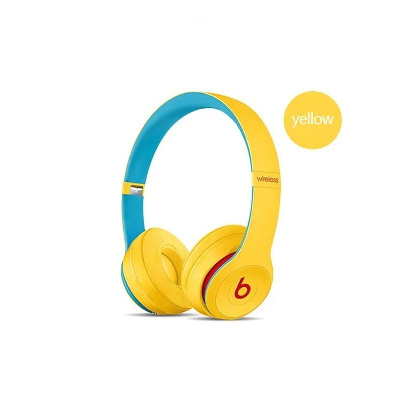 original Beats SOLO3 Bluetooth Headset Wireless Headphone 360Degree Surround HIFI Sound Music Gaming Hearing Aid foldable Headphone