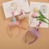 Creative Birthday Party Candy Ball Gradient Color Sweet Princess Girls' Plastic Hair Accessories Headband & Hat