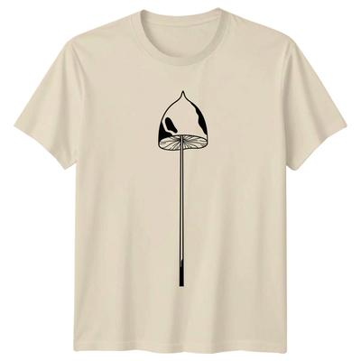 Minimalistisches Pilz Pilze Umriss T-Shirt Pilz Natur Geburtstagsgeschenk Für Ihn