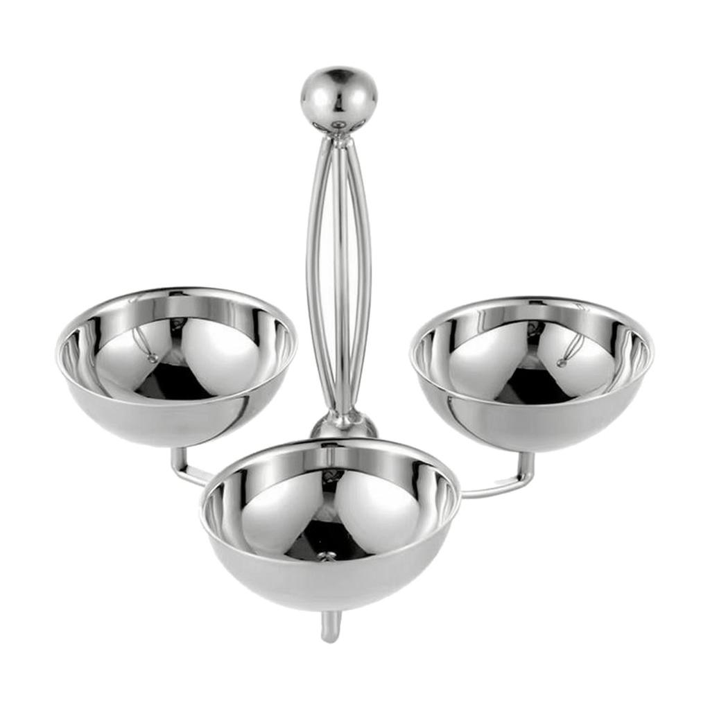Easy to Clean Round Compartment Serving Dish with Central Support Dishwasher